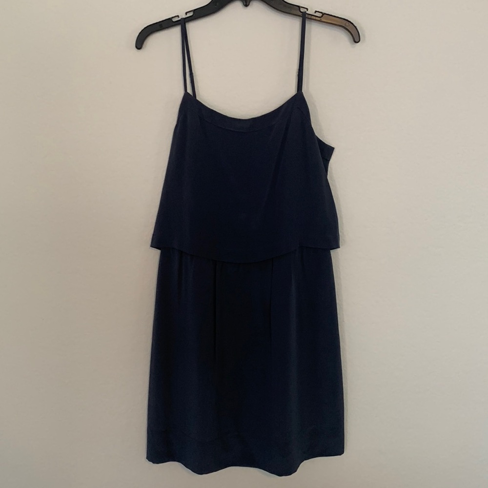 Madewell Silk Overlay Cami Mini Dress